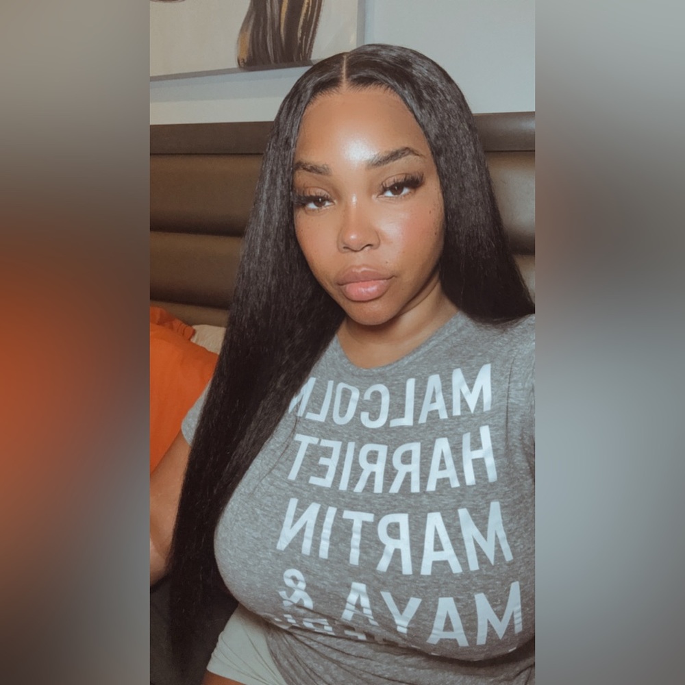 24 inch kinky straight yaki wig